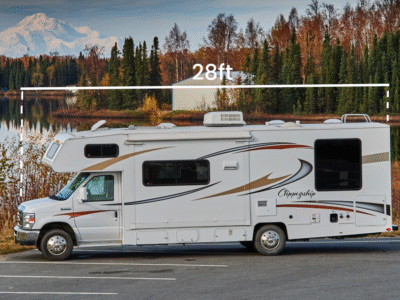 Denali Searcher 28 motorhome in Alaska, ideal for Wohnmobil mieten Alaska and family travel. Alaska RV rental with Clippership RV